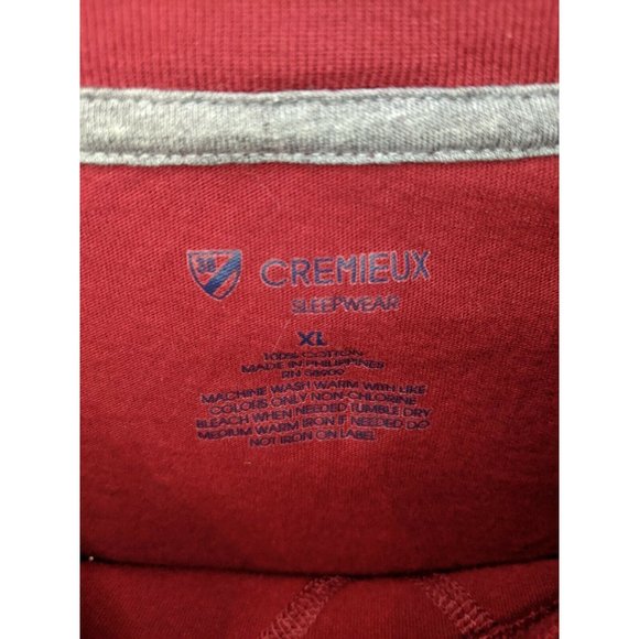 Cremieux Red Sleepwear Long Sleeve XL Top Shirt Mens Size Extra Large Mens - Picture 5 of 5